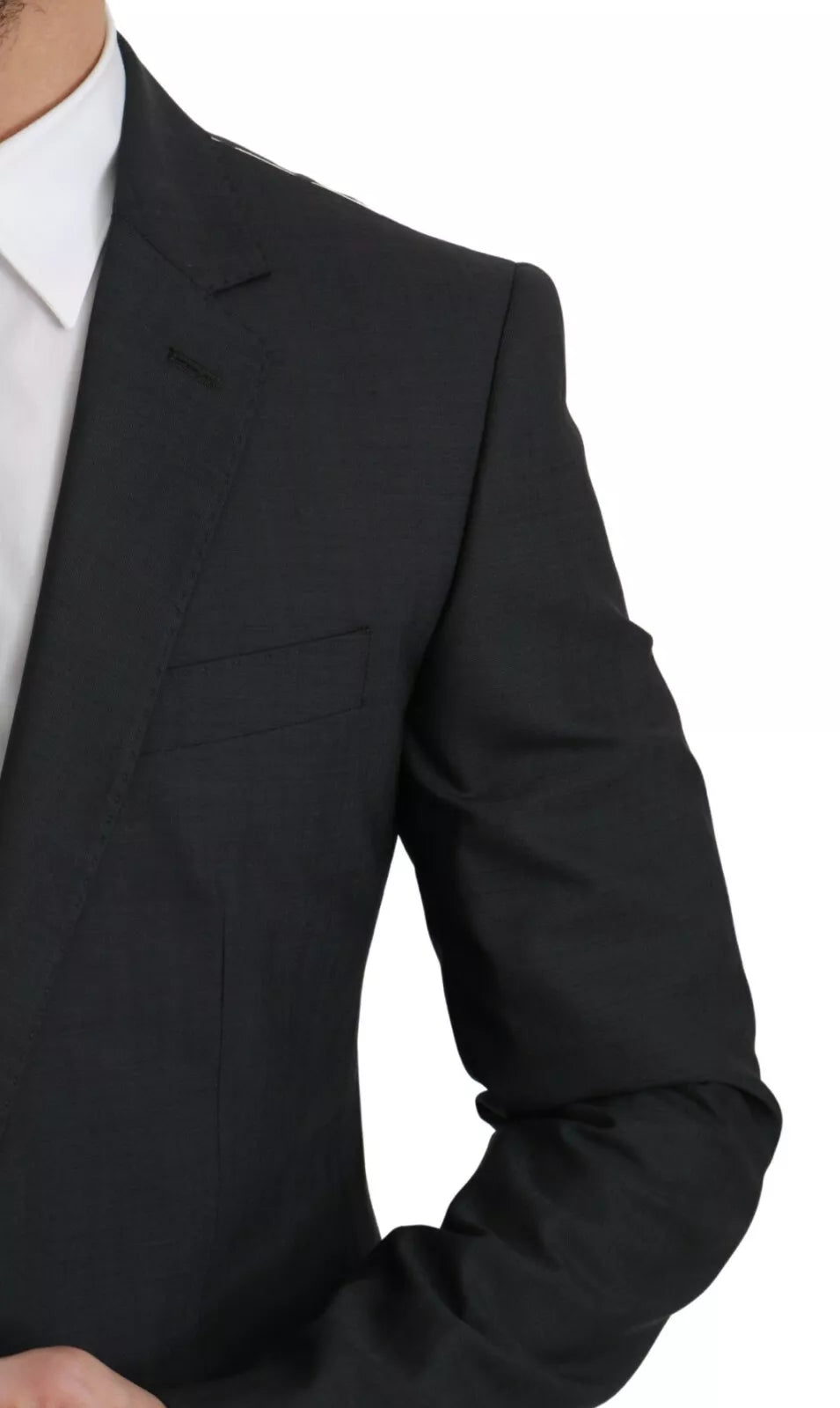 Costume gris en laine coupe slim Dolce &amp; Gabbana MARTINI