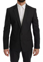 Costume gris en laine coupe slim Dolce &amp; Gabbana MARTINI