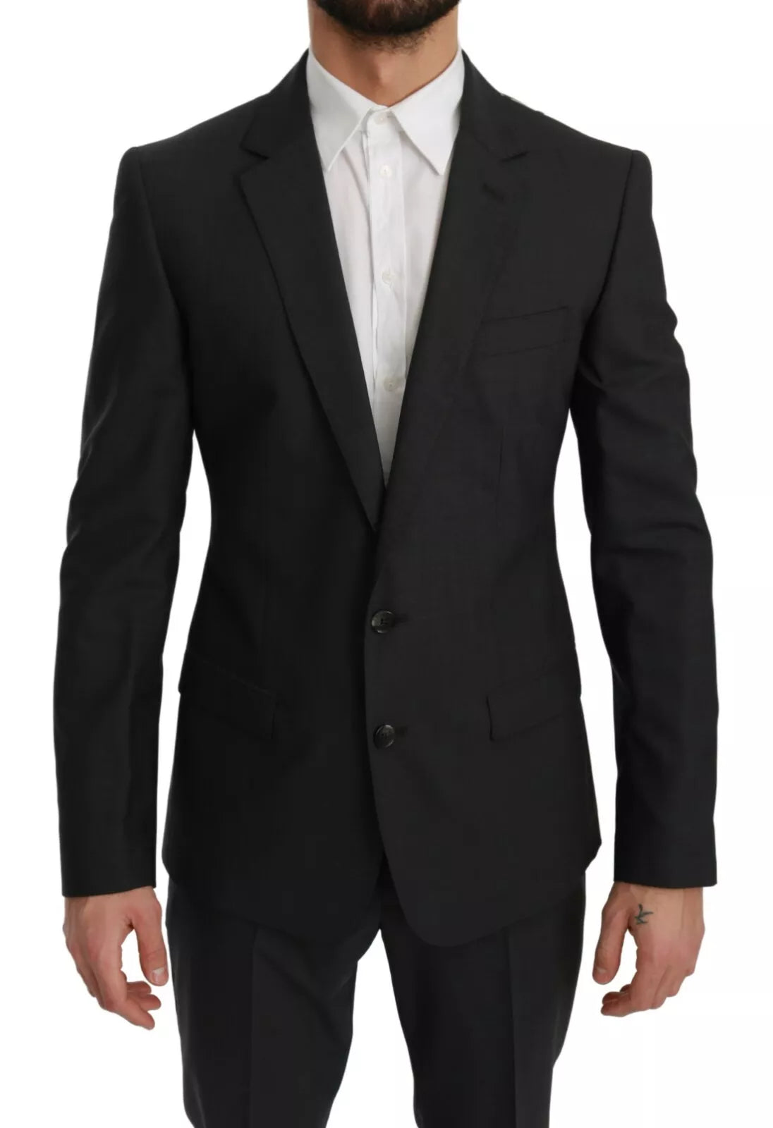 Dolce &amp; Gabbana Slim Fit MARTINI Wool Gray Suit