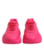 Dolce & Gabbana Pink Leather Daymaster Low Top Sneakers Shoes