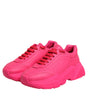 Dolce & Gabbana Pink Leather Daymaster Low Top Sneakers Shoes