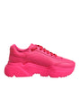Dolce & Gabbana Pink Leather Daymaster Low Top Sneakers Shoes