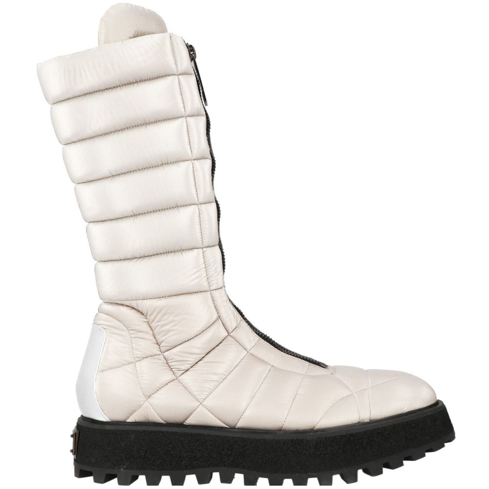 Dolce &amp; Gabbana White Nylon Boot