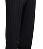 Pantalon habillé en laine mélangée grise Dolce &amp; Gabbana