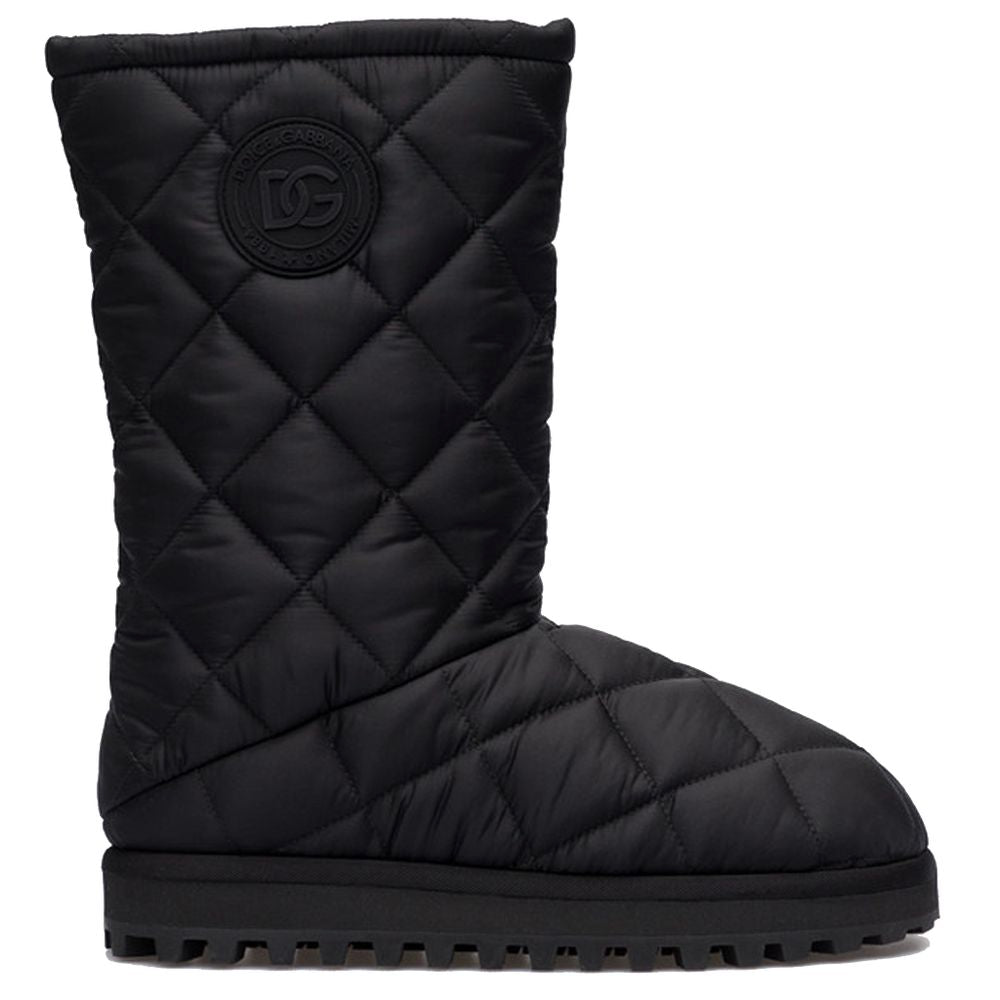 Dolce &amp; Gabbana Black Nylon Boot