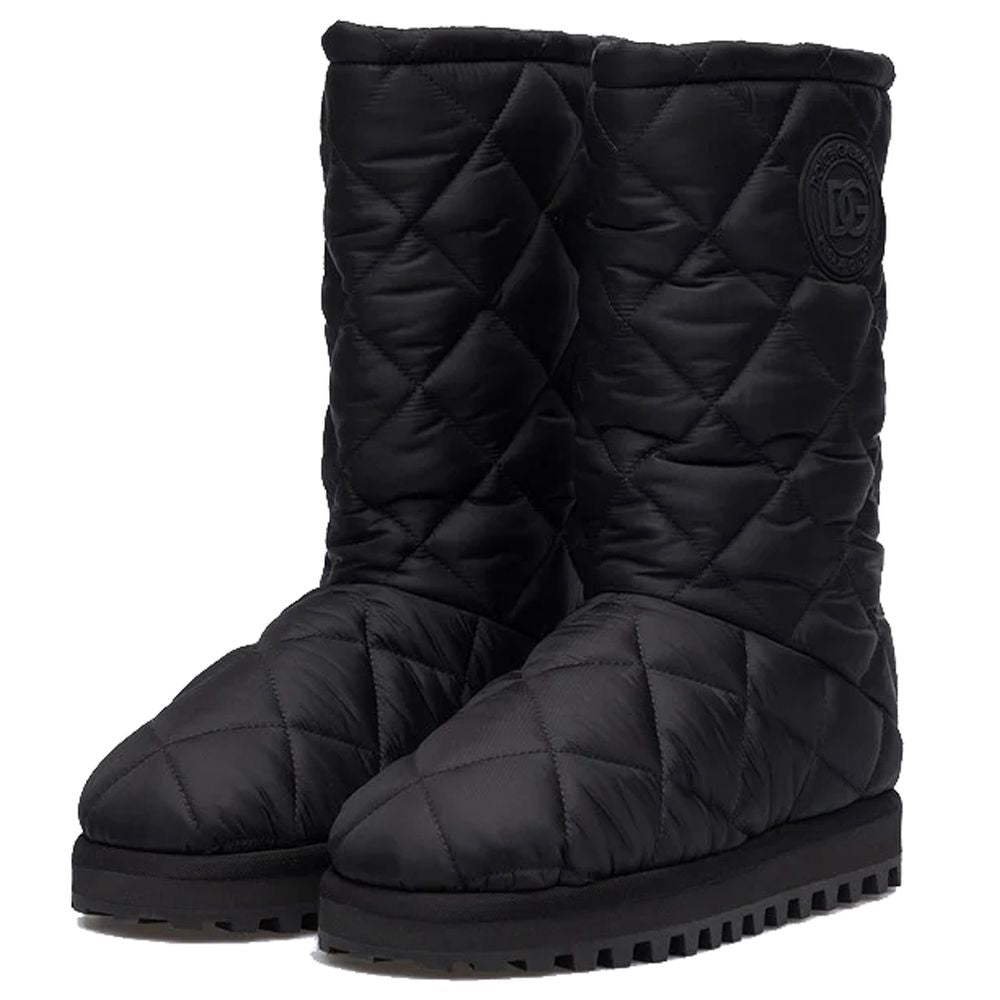 Dolce &amp; Gabbana Black Nylon Boot