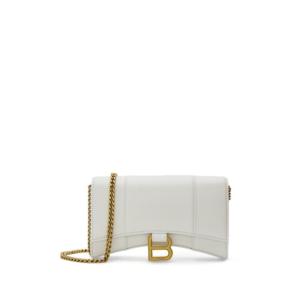 Sac à bandoulière en cuir blanc Balenciaga