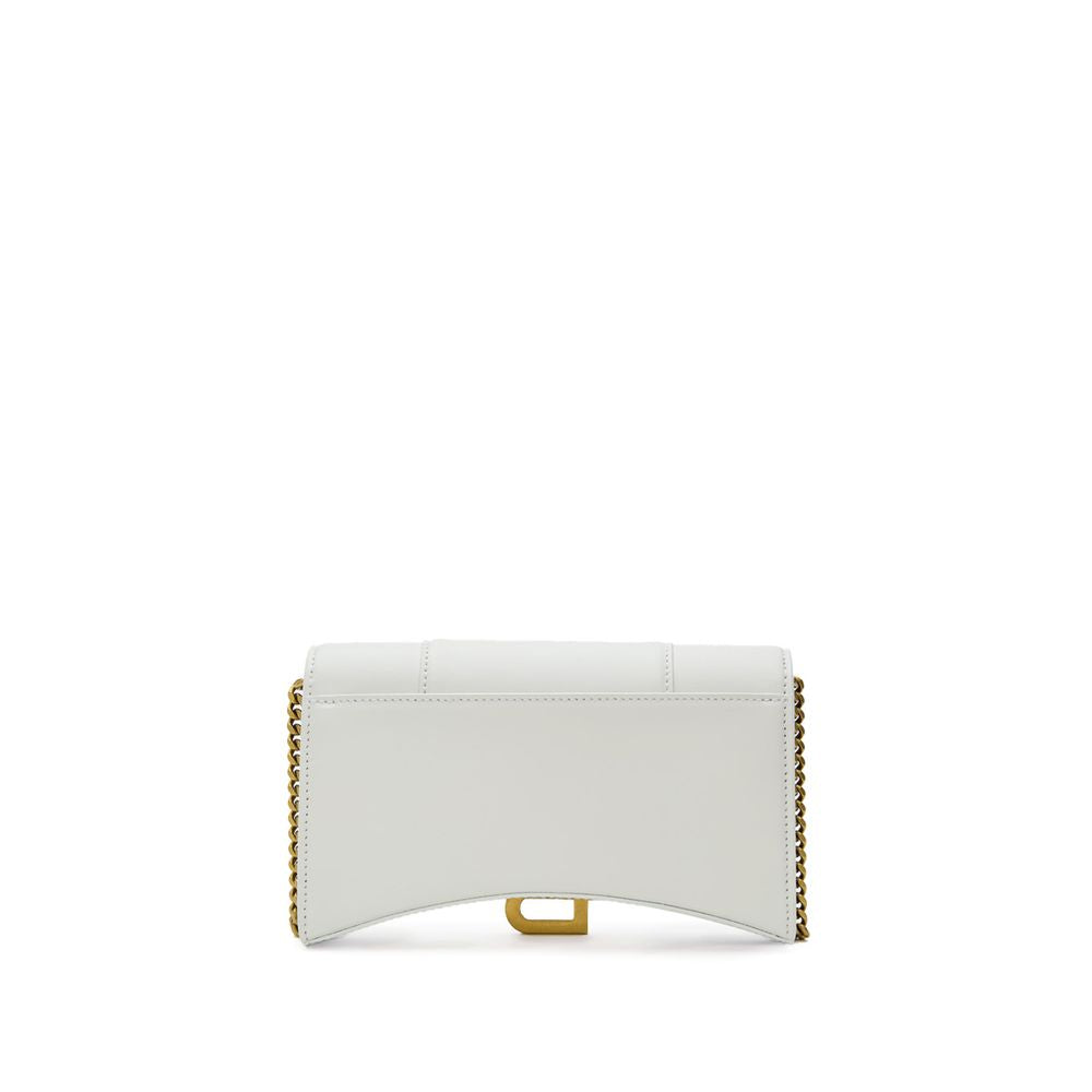 Sac à bandoulière en cuir blanc Balenciaga