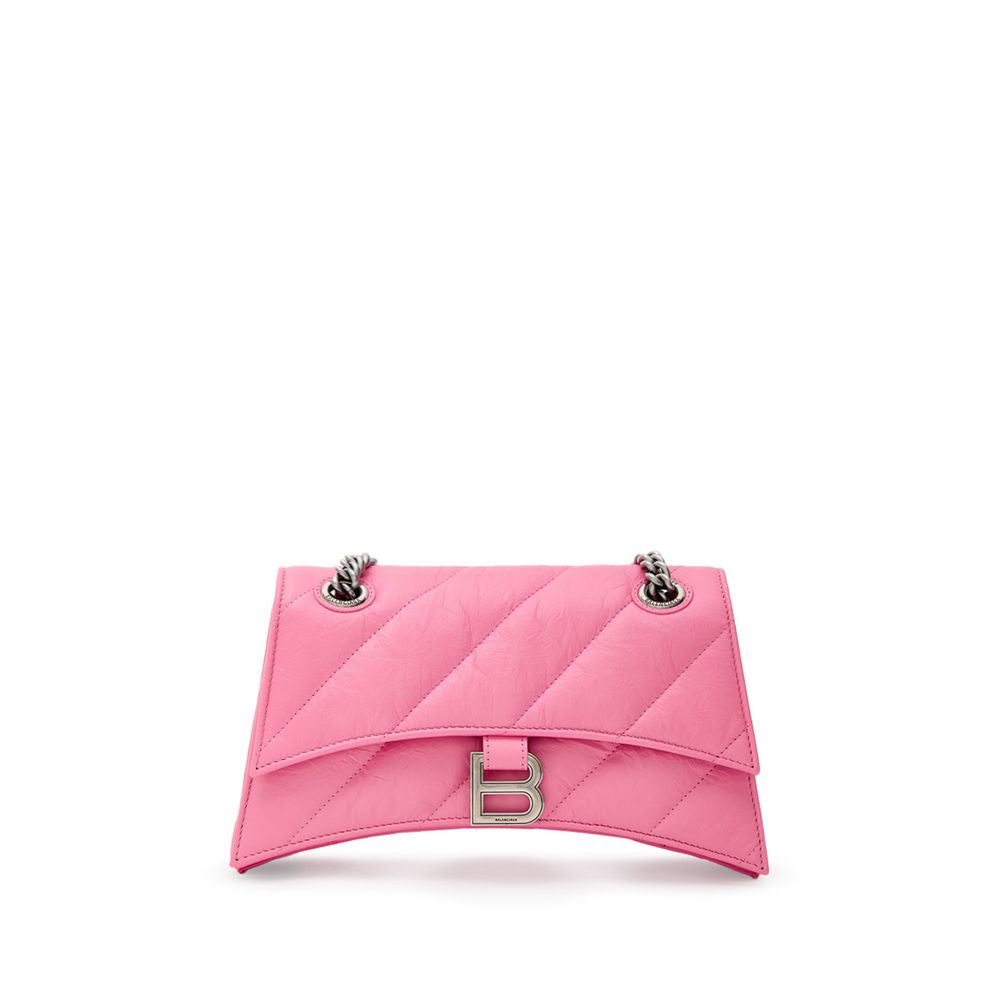 Sac à bandoulière en cuir rose Balenciaga