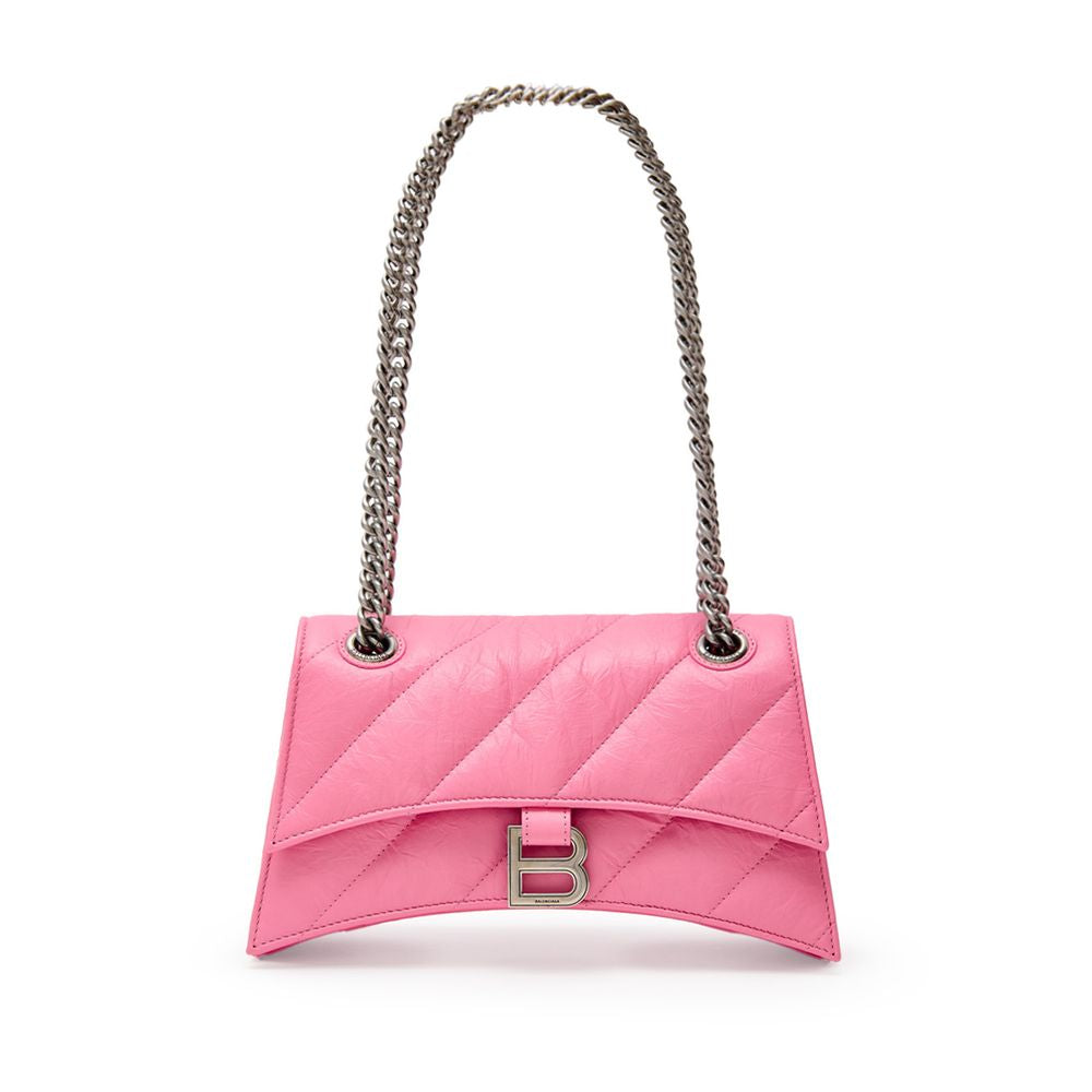 Sac à bandoulière en cuir rose Balenciaga