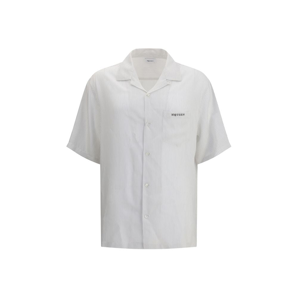 Chemise à fines rayures Alexander McQueen