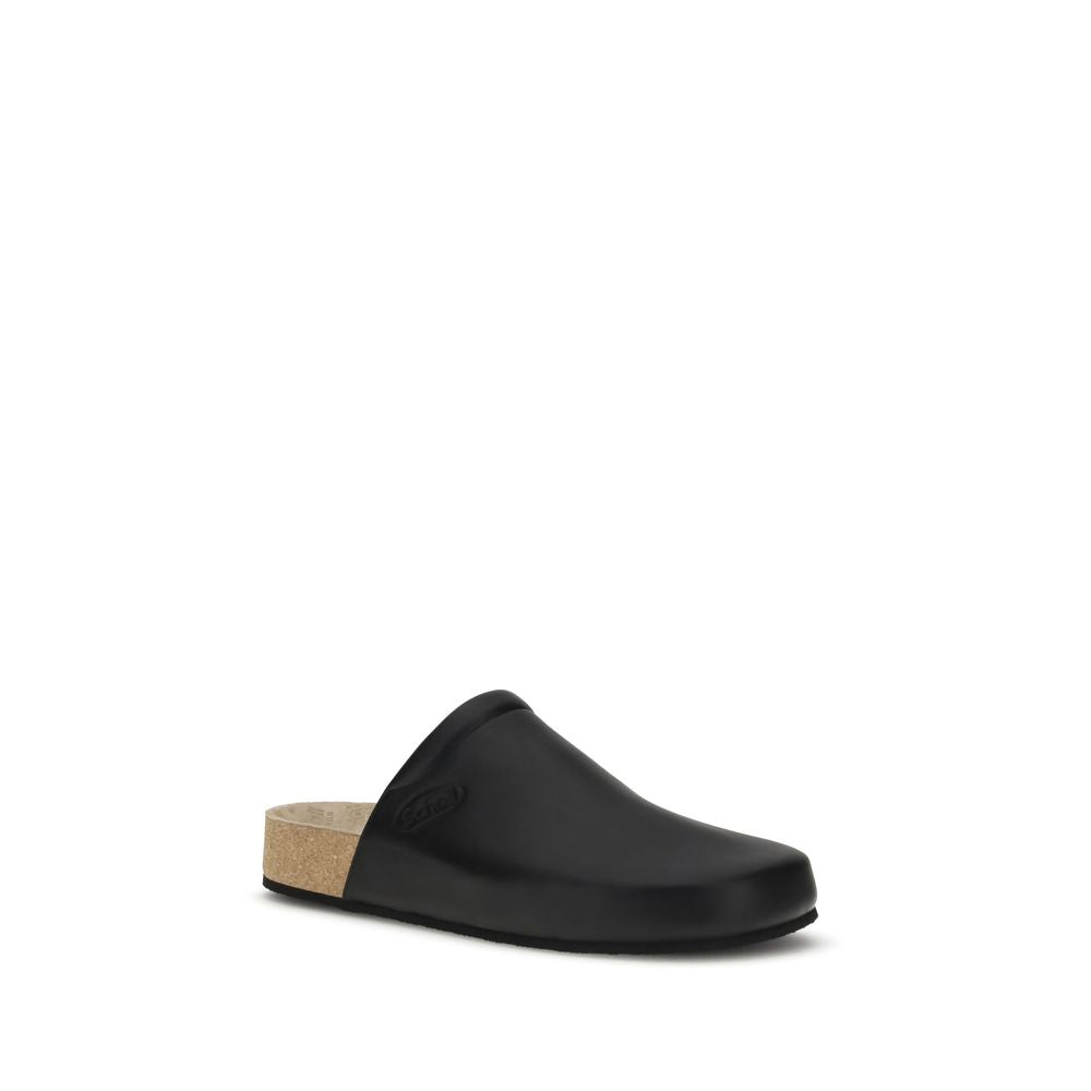 Balenciaga Leather Mules with cork insole