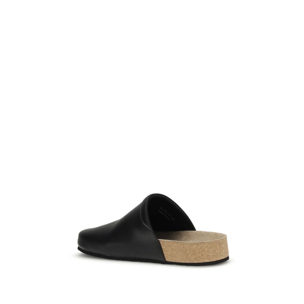 Balenciaga Leather Mules with cork insole