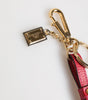 Dolce & Gabbana Red Yellow Mini Espadrille Style Charm Keychain Keyring