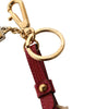 Dolce & Gabbana Red Yellow Mini Espadrille Style Charm Keychain Keyring