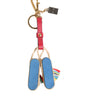 Dolce & Gabbana Red Yellow Mini Espadrille Style Charm Keychain Keyring