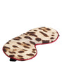 Dolce & Gabbana Brown Leopard Print Silk Women Accessory Sleep Eye Mask