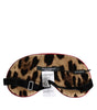 Dolce & Gabbana Brown Leopard Print Silk Women Accessory Sleep Eye Mask