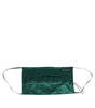 Dolce & Gabbana Green Silk Pleated Elastic Ear Strap Face Mask