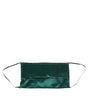 Dolce & Gabbana Green Silk Pleated Elastic Ear Strap Face Mask