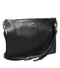 Dolce & Gabbana Black Palmellato Leather Logo Plaque Shoulder Borse Bag