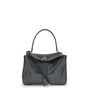 Balenciaga Rodeo Shoulder Bag in crocodile-print leather