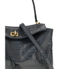 Balenciaga Rodeo Shoulder Bag in crocodile-print leather