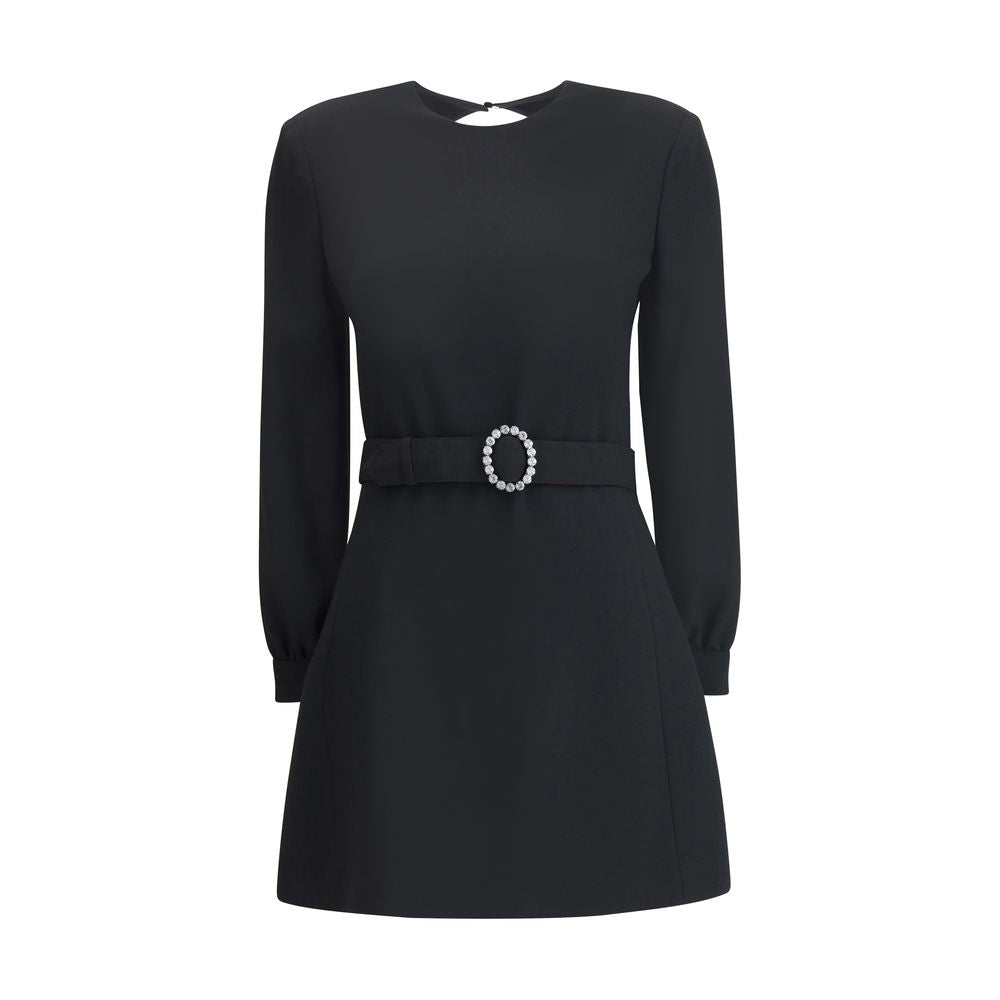 Saint Laurent Sablè mini Dress with cut nude back