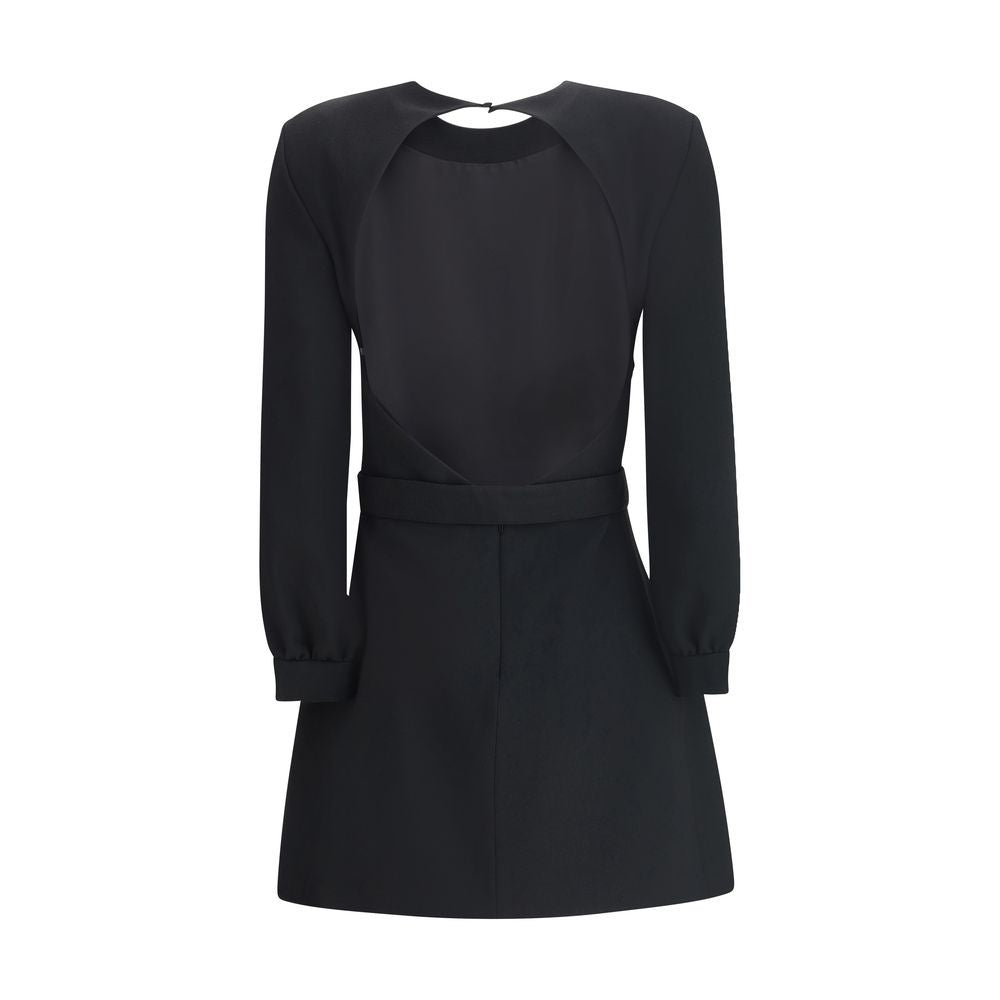 Saint Laurent Sablè mini Dress with cut nude back