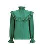 Saint Laurent Silk Blouse with ruffles