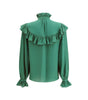 Saint Laurent Silk Blouse with ruffles
