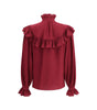 Saint Laurent Silk Blouse with ruffles