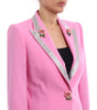 Dolce & Gabbana Pink Wool Jackets & Coat