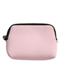 Dolce & Gabbana Pink Solid Nylon DG Logo Print Clutch Zip Borse Pouch Bag