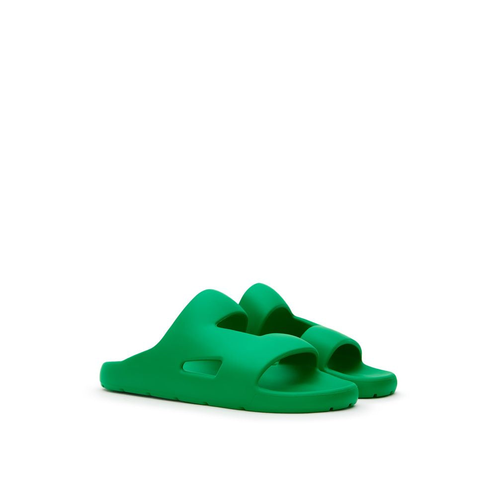 Bottega Veneta Green Cotton Slipper