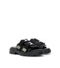 Bottega Veneta Black Cotton Slipper