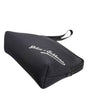 Dolce & Gabbana Black Solid Nylon DG LogoPrint Clutch Zip Borse Pouch Bag