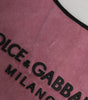 Dolce & Gabbana Pink Cotton Velvet DG MILANO Shoulder Shopping Borse Bag