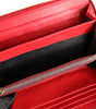 Dolce & Gabbana Red Exotic Leather Zip Around Continental Clutch Wallet