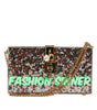 Dolce & Gabbana Multicolor PurseBox Fashion Sinner Glitter Crossbody Bag