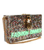 Dolce & Gabbana Multicolor PurseBox Fashion Sinner Glitter Crossbody Bag