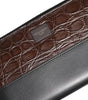 Dolce & Gabbana Black Brown Exotic Leather Men Continental Clutch Wallet
