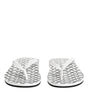 Dolce & Gabbana Black White Logo Beachwear Flats Slipper Shoes