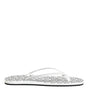 Dolce & Gabbana Black White Logo Beachwear Flats Slipper Shoes