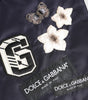 Dolce & Gabbana Blue DG Logo Patch Embellished Pouch Clutch Men Borse Bag