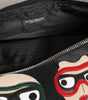 Dolce & Gabbana Black Leather #DGFAMILY Embellished Men Clutch Pouch Bag