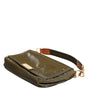 Dolce & Gabbana Dark Green Nylon Logo Plaque Shoulder Strap Borse Bag