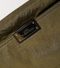 Dolce & Gabbana Dark Green Nylon Logo Plaque Shoulder Strap Borse Bag