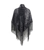 Chal de terciopelo con flecos Giorgio Armani