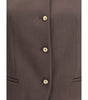 Giorgio Armani Single-breasted hemp and viscose Vest